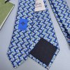 Gucci kravata modrá s mini pásky GG interlocking