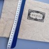 Gucci pásek vel. 85 kožený unisex modrá spona