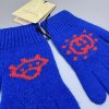 Gucci dětské rukavice vel. M 6-8 let modré