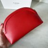 Chanel kosmetická taštička červená koženková střední