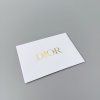 Dior obálka 10x7 cm bílá