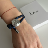 Dior náramek unisex modro - stříbrný nastavitelný