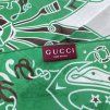 Gucci šátek 55x55 cm zeleno - bílý