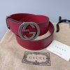 Gucci pásek vel. 85 kožený červený