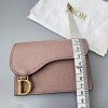 Dior malá peněženka / cardholder kožený béžový