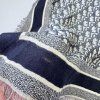 Dior šátek pareo 135x140 cm tmavě modrý s mini nedostatkem