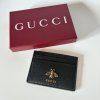 Gucci černý cardholder kožený