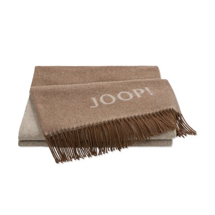 JOOP! KAŠMÍROVÝ PLÉD DOUBLEFACE 130x180cm Taupe-Béžová