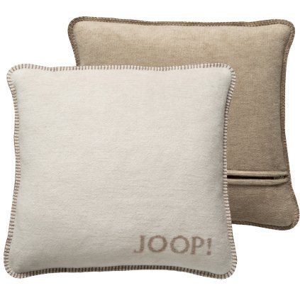 JOOP! DEKORAČNÝ VANKÚŠ MELANGE DOUBLE FACE NATUR-PIESOK  50x50cm