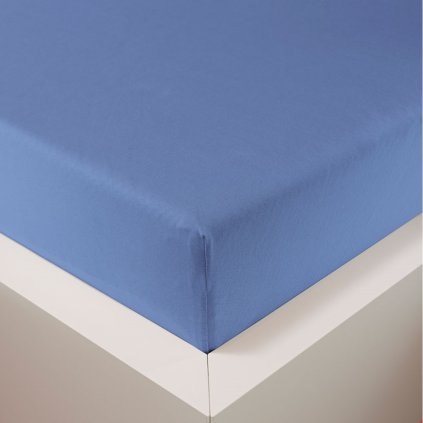 Edel Jersey Spannleintuch Hefel mittelblau