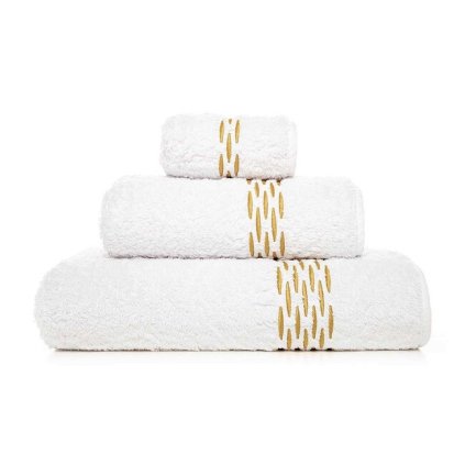 GRACCIOZA LUXUSNÍ RUČNÍKY 800g ALHAMBRA GOLD (Rozměry ručníků XL ručník na ruce 50x100cm)