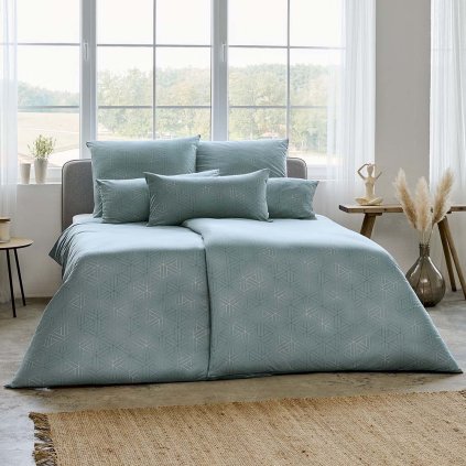 ESTELLA JERSEY POVLEČENÍ PIPPA MENTA 6898-520 (Rozměry Povlečení na polštáře 80x80cm)