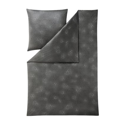 ESTELLA JERSEY POVLEČENÍ PIPPA ANTRACIT 6898-920 (Rozměry Povlečení na polštáře 80x80cm)