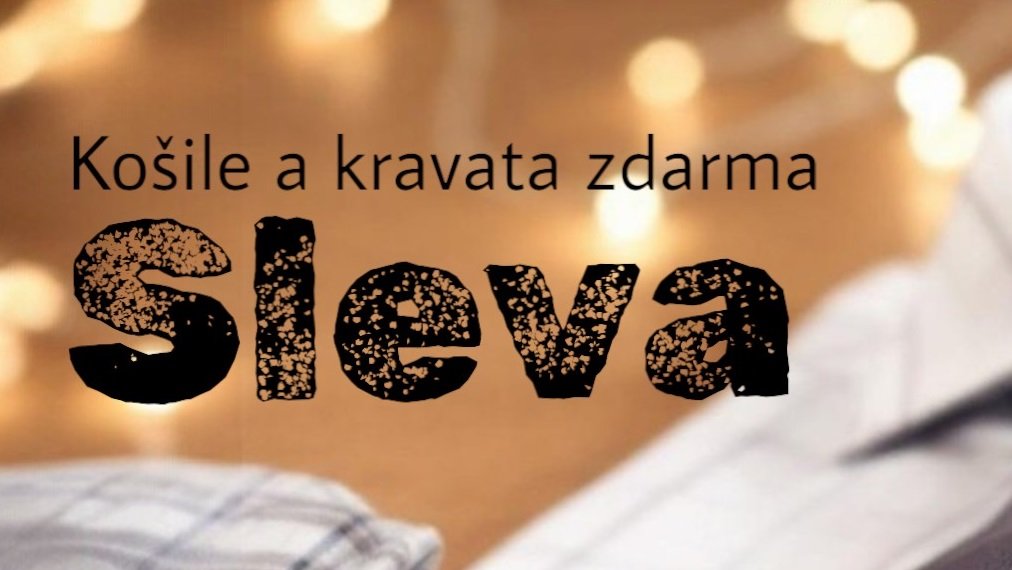 Akce košile a kravata zdarma