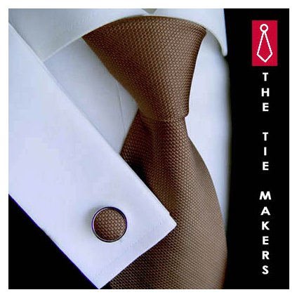 Hnědá hedvábná kravata Tom Harrison 900-07