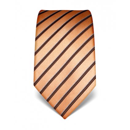 Elegantní kravata Vincenzo Boretti 21952 - oranžová s pruhem