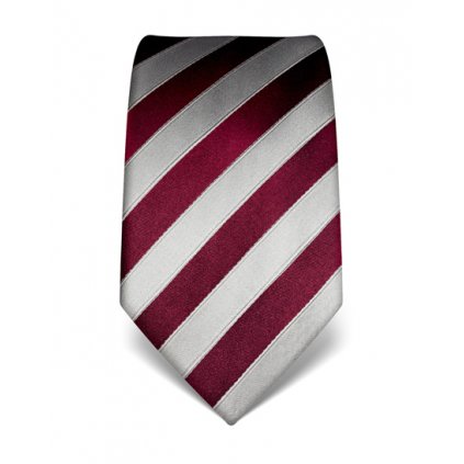 Pruhovaná kravata Vincenzo Boretti 21979 - burgunda