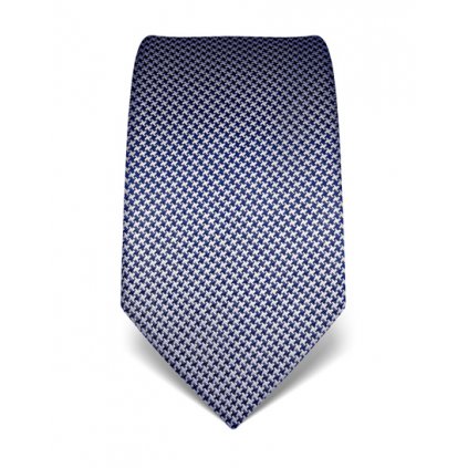 Tmavě modrá kravata Vincenzo Boretti 21989 - kohoutí stopa