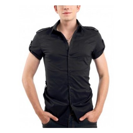 Pánská letní košile Doublju - černá