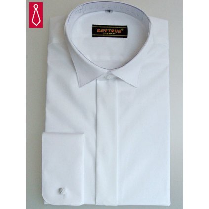 Bílá smokingová košile Beytnur - na manžetové knoflíčky
