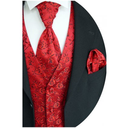 Svatební vesta Beytnur 16-7 kravata, plastron a kapesníček