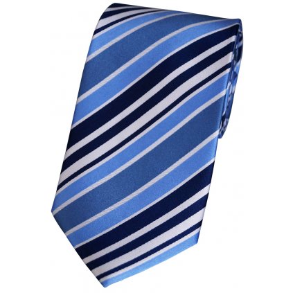 Beytnur hedvábná kravata modrá proužek