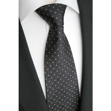 83 1 černá hedvábná kravata