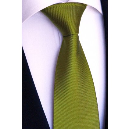 zelená jednobarevná kravata