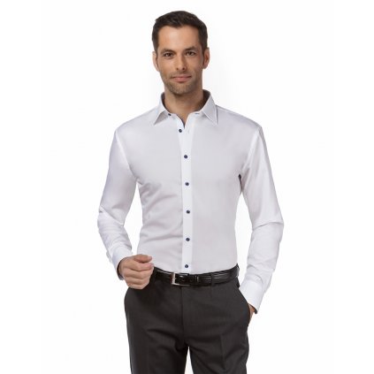 Bílá košile pracovní móda pro muže