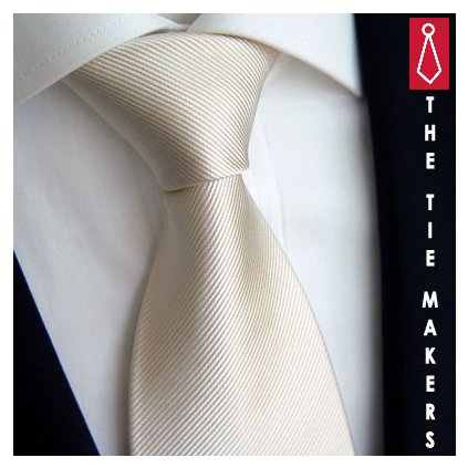 béžová jednobarevná kravata