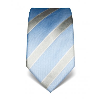 Vincenzo Boretti hedvábná kravata - pruhy modrá