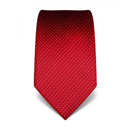 Červená manažerská kravata s prošitím V. Boretti 21991