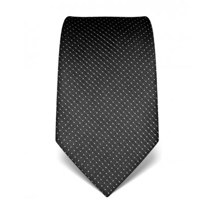 Luxusní antracit kravata s prošitím V. Boretti 21991