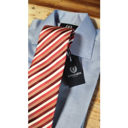 Gagliardi luxusní košile s kravatou a knoflíčky