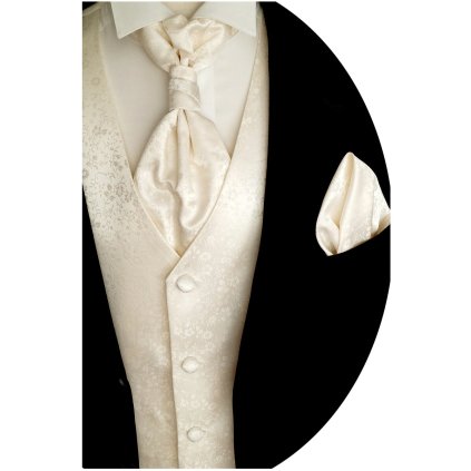 svatební vestička ivory s květy