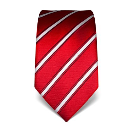 červenobílá kravata