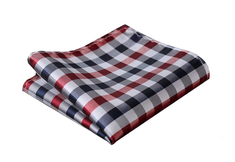 Fišer Kapesníček do saka - kostkovaný - trikolora