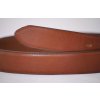 Pánský kožený pásek hnědý - plná spona LM3