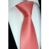 lososová kravata jednobarevná