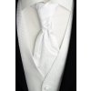 Svatební vesta Beytnur bílá 14-3 plastron, kravata a kapesníček