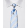 Vincenzo Boretti hedvábná kravata - pruhy modrá