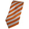 pruhovaná bílo oranžová kravata