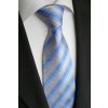 Luxusní hedvábná kravata Beytnur modrá kostka