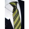 Zelená elegantní kravata s pruhy