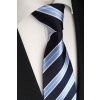 Tmavě modrá pruhovaná kravata Beytnur