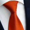 Oranžová kravata jednobarevná hedvábná