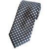 kravata šedá kostička