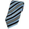 modrá kravata s černým pruhem 2
