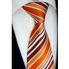 oranžová kravata pruh
