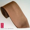 Hnědá hedvábná kravata Tom Harrison 900-28